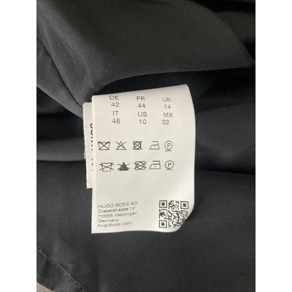 BOSS Hugo Boss Damaren Wool Sheath Dress Terra Melange Short Sleeve Work 10 US M - Picture 7 of 8